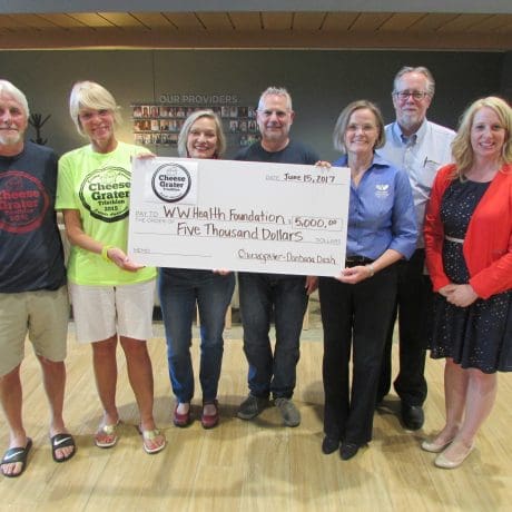 image of Cheesegrater Triathlon Danbana Dash donates $5,000 to the WW Health Foundation